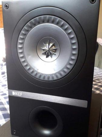 Image 1 of KEF Q100 compact bookshelf speakers.