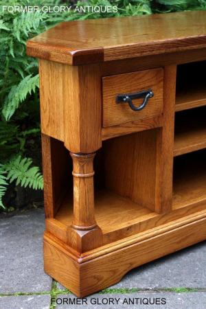 Image 61 of AN OLD CHARM FLAXEN OAK CORNER TV CABINET STAND MEDIA UNIT