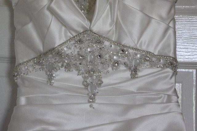 Image 3 of Wedding Dress with Crystal Decorations Size 8
