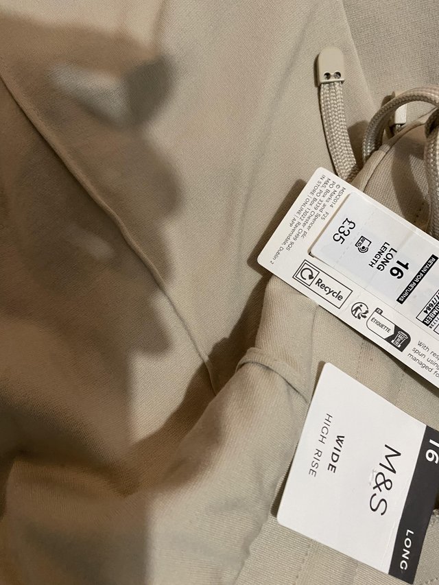 Preview of the first image of M&S trousers size 16 new with tags.
