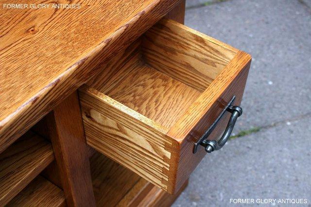 Image 50 of AN OLD CHARM FLAXEN OAK CORNER TV CABINET STAND MEDIA UNIT