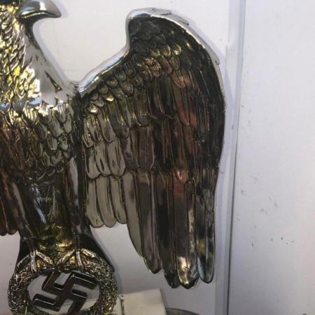 Image 3 of Reichstag Eagle in bronze then silver plated