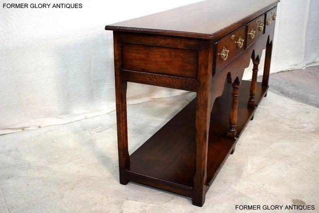 Image 100 of TITCHMARSH AND GOODWIN OAK DRESSER BASE SIDEBOARD HALL TABLE