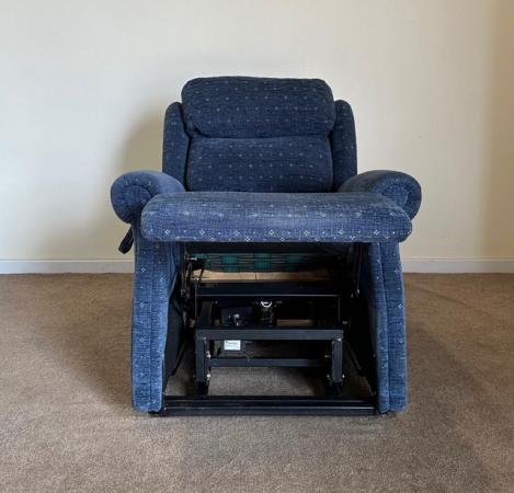 Image 7 of PRIMACARE ELECTRIC RISER RECLINER BLUE CHAIR ~ CAN DELIVER