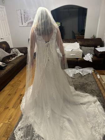 Image 2 of LQ design Wedding dress and veil
