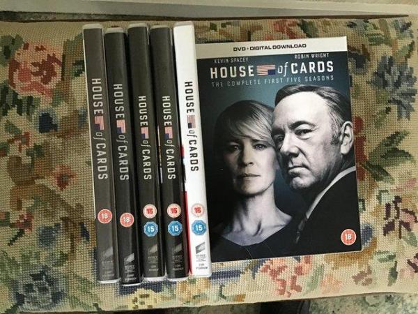 Image 2 of HOUSE OF CARDS Seasons 1-5 DVDs Kevin Spacey & Robin Wright