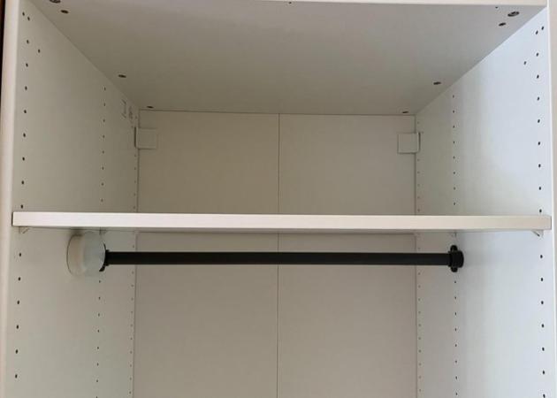 Image 1 of White IKEA PAX wardrobe - 75x58x201 cm