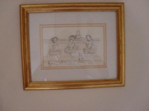 Image 2 of A pair of sketch drawings of Little ballet dancers
