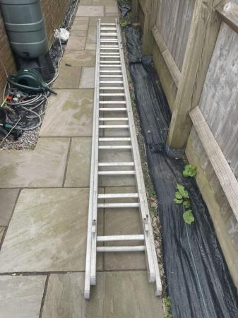 Image 2 of Double Extension Aluminium Ladder