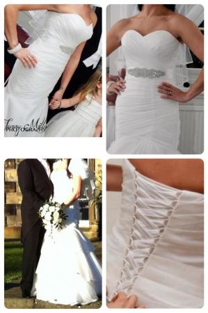 Image 1 of Size 8 white Essense of Australia designer wedding dress