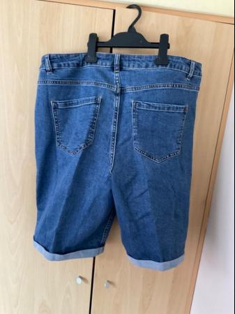 Image 2 of SOLD Ladies size 18 Denim blue Shorts