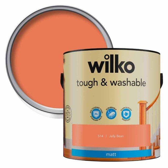 Preview of the first image of Wilko Tough & Washable Jelly Bean Matt Emulsion Paint 2.5L.