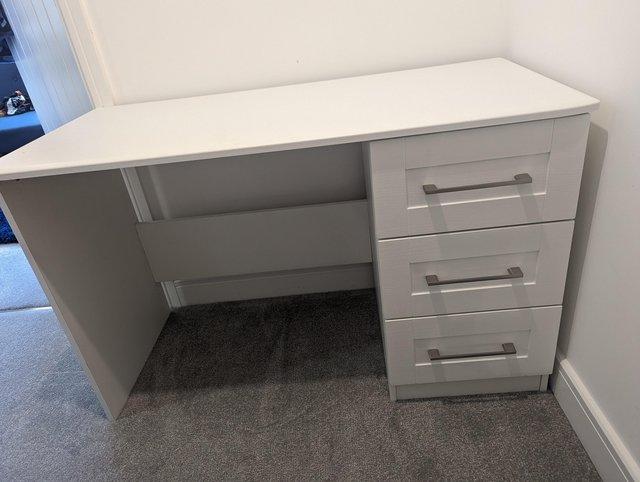 Preview of the first image of Furniture Village Fenchurch Dressing Table in White.