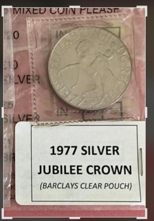 Image 1 of 1977 Silver Jubilee Crown