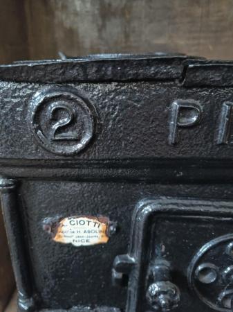 Image 1 of Antique cast iron stove PIMAR made in Nice, France Black ham