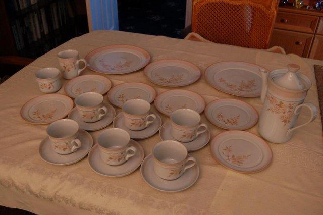 Preview of the first image of Denby Normandy Dinnerware, 24 Items, Excellent Condition..