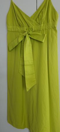 Image 2 of J. Crew lime green, below knee summer dress UK size 12 (US s