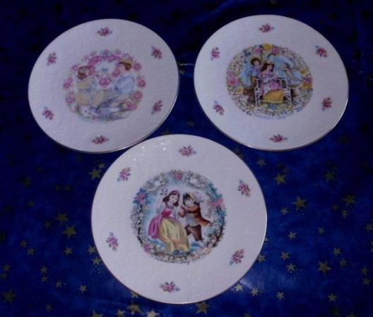 Image 3 of Collection of Royal Doulton Valentine's Day China Plate's