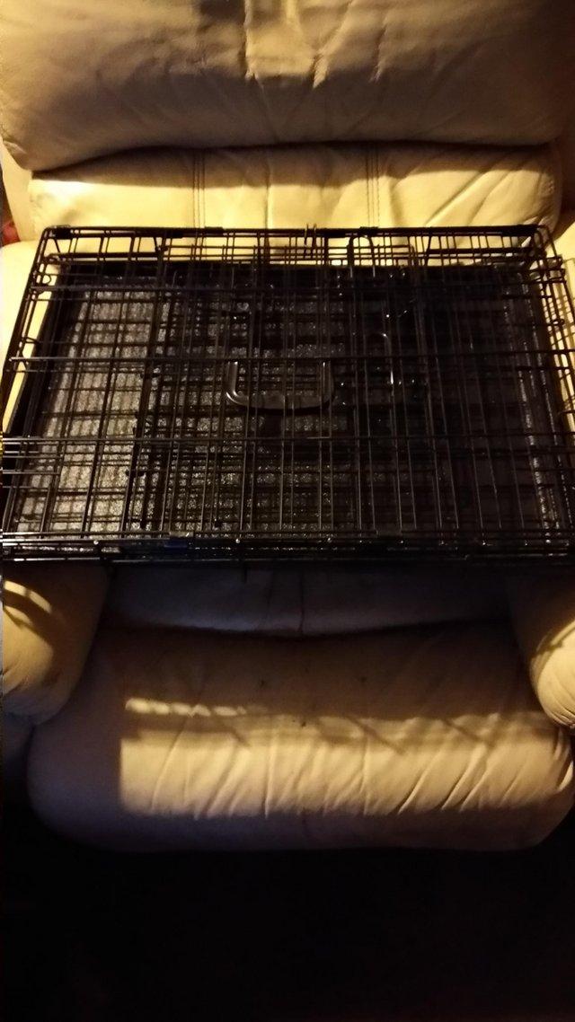 Preview of the first image of FOLDING METAL DOG CAGES SMALL / MEDIUM / LARGE from.