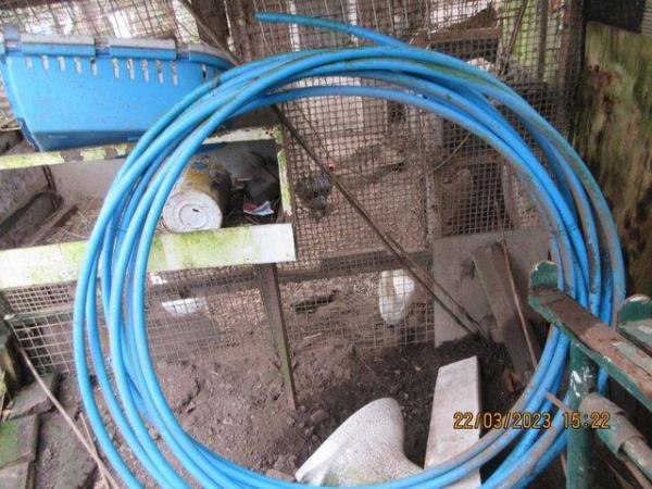 Image 1 of Blue MDPE 12 Bar Cold Water Underground Pipe.