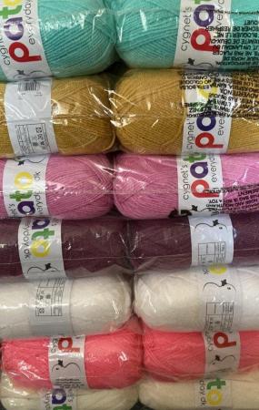 Image 1 of NEW DOUBLE KNIT WOOL CYGNET AND OTHER BRANDS
