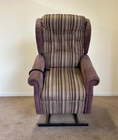 Image 8 of LUXURY ELECTRIC RISER RECLINER PURPLE CHAIR ~ CAN DELIVER
