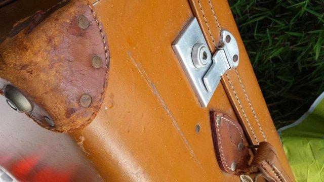 Image 4 of Suitcase, Vintage Type, Faux Leather