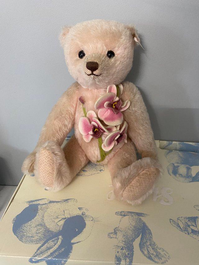 Preview of the first image of Laelia teddy bear by steiff. Limited edition.