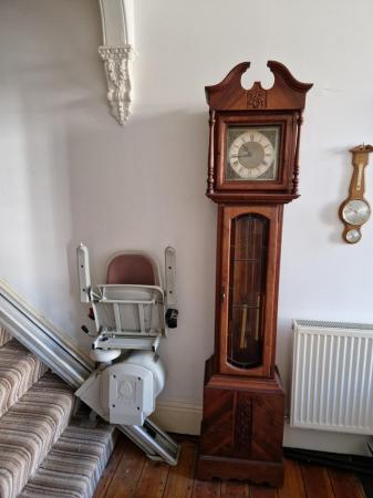 Image 2 of Grandfather clock dark wood