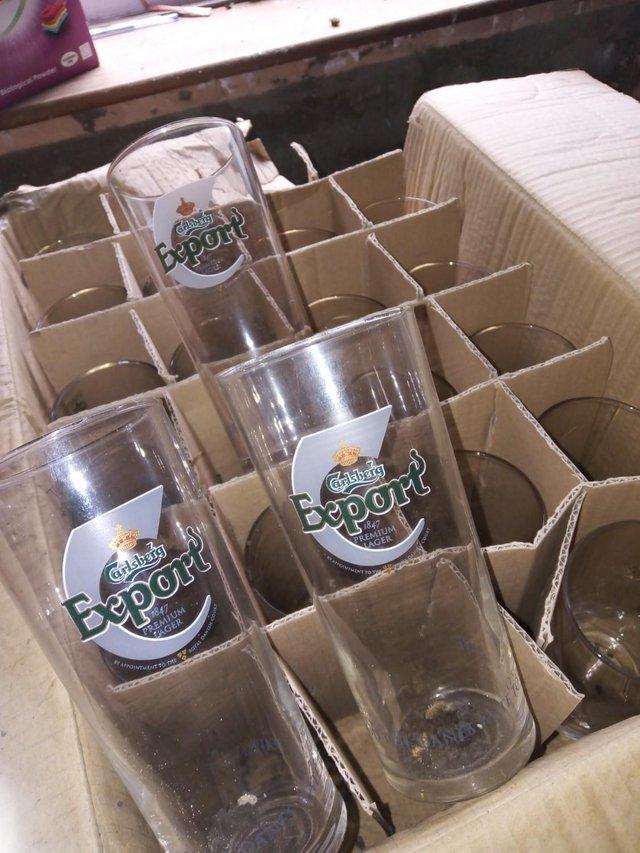 Preview of the first image of BEER GLASSES NEW BOXED VARIOUS TYPES.
