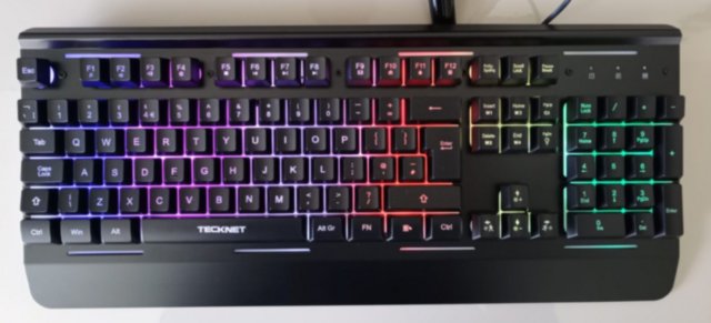Preview of the first image of TECKNET RGB Gaming Keyboard - Eccles - Salford.