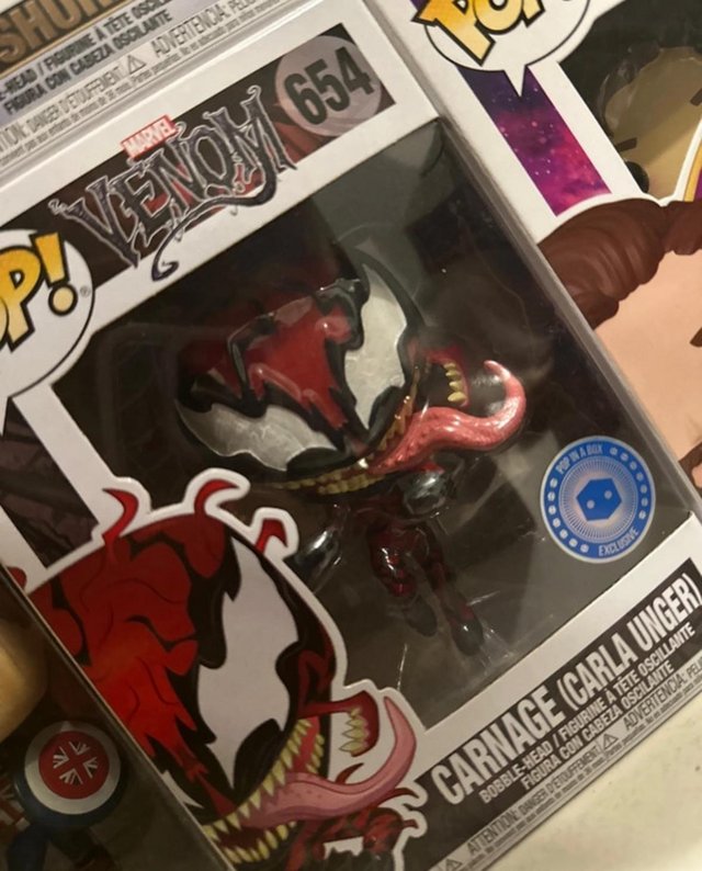 Preview of the first image of Carnage (Carla Unger) Funko Pop.