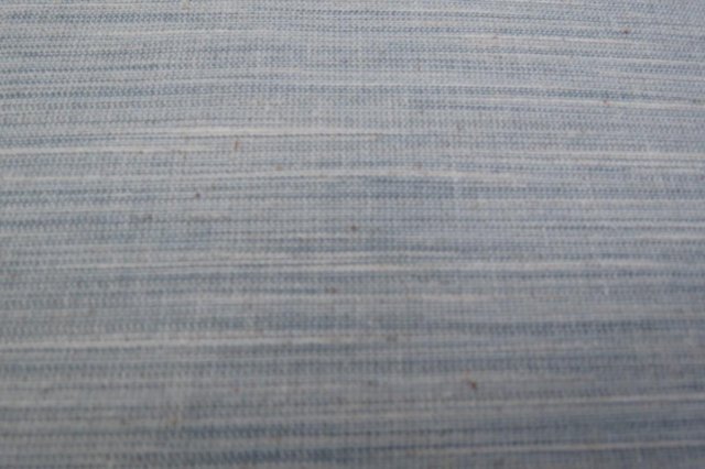 Image 2 of Fabric Remnant Blue Horizontal Slub