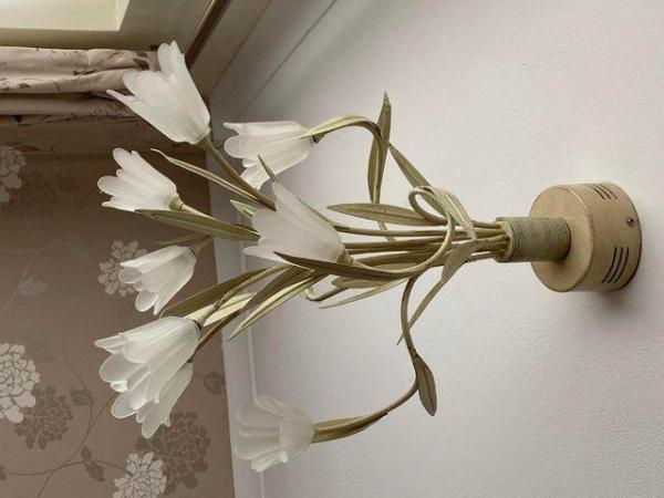 Image 3 of Shabby Chic  Chandelier in Creamy White