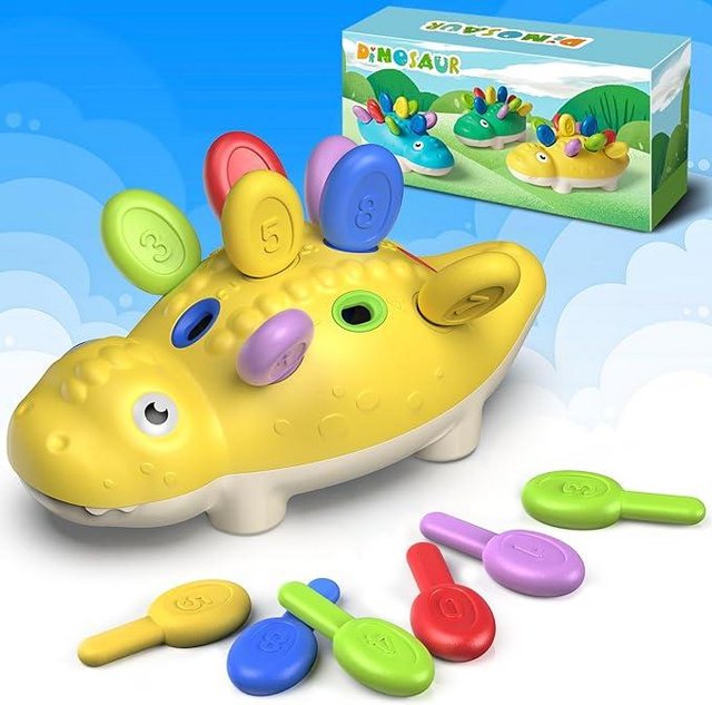 Preview of the first image of Baby Toys Sensory Toys Age 18 Months Dinosaur Toys.