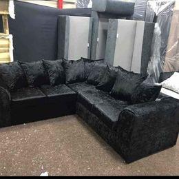 Image 2 of L SHAPE CRUSHED LIVERPOOL SOFAS IN DIFFERENT COLORS