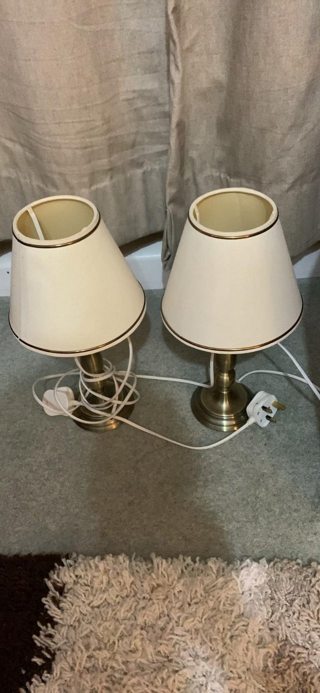 Preview of the first image of 2 bedside lamps used  working.