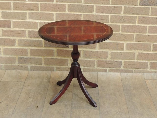Preview of the first image of Foldable Mahogany Side Table (UK Delivery).