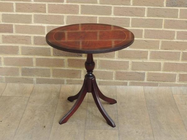 Image 1 of Foldable Mahogany Side Table (UK Delivery)