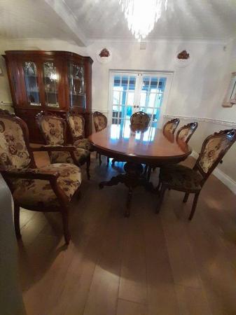 Image 2 of Italian Dining Table + 8 Chairs