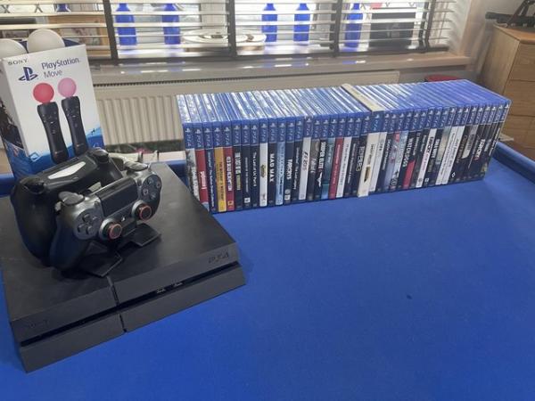 Image 3 of PlayStation 4 console and games