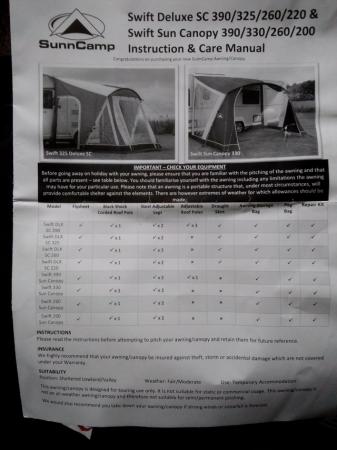 Image 1 of Caravan Porch Awning. Only Used Once.