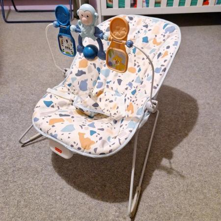 Image 1 of Fisher Price Vibrating Baby Bouncer Chair