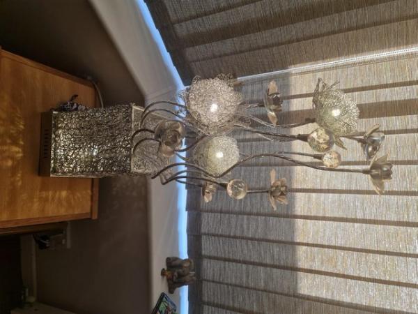 Image 1 of LED Chrome / Silver Quality Decorative Table Lamp