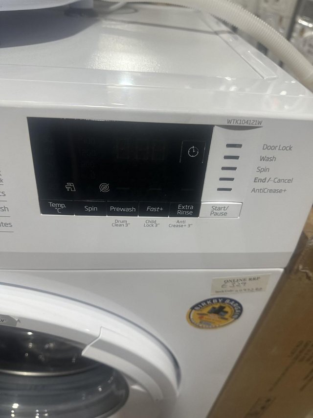 Preview of the first image of BEKO 10KG EX DISPLAY WHITE WASHER-1400RPM-QUICK WASH-SUPERB.