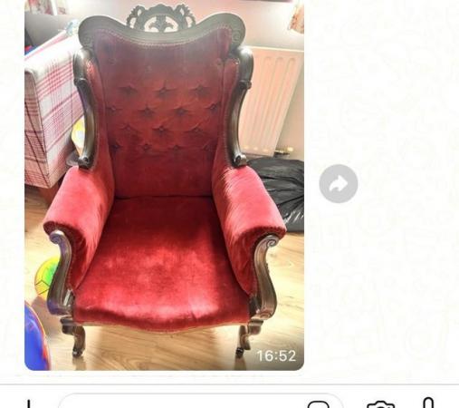 Image 2 of Antique Queen Anne chair