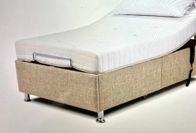 Preview of the first image of NEW ADJUSTABLE SHERBORNE 3FT BED, INCLUDING MATTRESS.