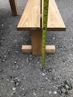 Preview of the first image of OUTDOOR CHILDRENS CHALK TABLE WITH LIFT LID AND BENCHES.