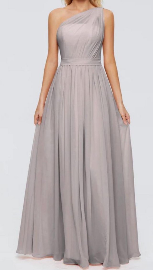 Preview of the first image of Silver grey bridesmaid dress.
