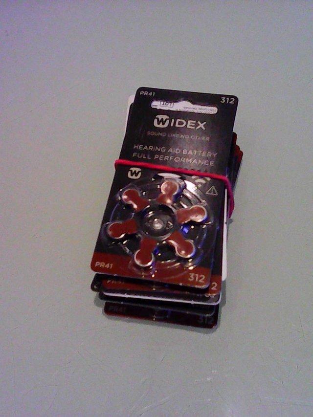 Preview of the first image of WIDEX Hearing aid batteries size 312 - new.